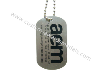 Medagliette per cani militari personali AEM su misura, la medaglietta per cani degli uomini personali con il numero a incisione laser