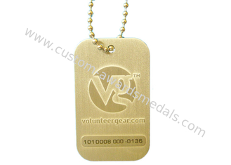 Le etichette di identificazione promozionali del cane del VG, ottone timbrato hanno personalizzato le medagliette per cani, con il numero a incisione laser