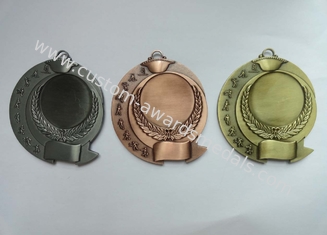3D placcati oro antico in lega di zinco muoiono militari della colata, mettono in mostra, medaglie dei premi senza smalto