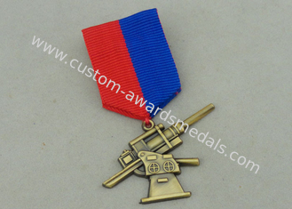 L'oro antico assegna le medaglie, in lega di zinco medaglia militare dei premi 3D della pressofusione