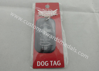 Medagliette per cani personali ottone nero per gli uomini, materiale dell'acciaio inossidabile di 2.0mm