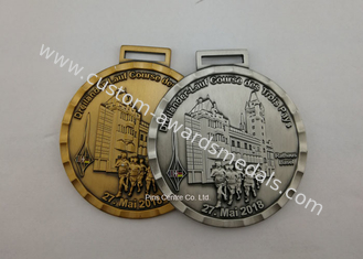 Medaglie maratone timbrando, medaglie in lega di zinco del premio di funzionamento dello smalto di sollievo completo