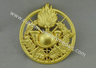 I distintivi completi a 2.5 pollici del premio 3D, distintivi nebbiosi dei militari dell'oro della pressofusione