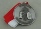 La placcatura d'argento antica delle medaglie maratone d'argento antiche delle medaglie della pressofusione 3D