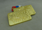 3D muoiono medaglie della colata da in lega di zinco per il carnevale CFK, con la placcatura d'ottone antica