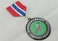 Premi su ordinazione con il nastro, stampa offset d'ottone della medaglia della ricompensa rotonda
