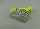 Gli sport a 3,0 pollici muoiono medaglie 3D in lega di zinco della colata con la placcatura d'argento antica