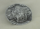 La frizione di lusso personale Badges la placcatura d'argento antica dei distintivi del metallo del ricordo 3D