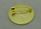 Pin corporativo su misura dello smalto sintetico, Pin d'ottone dell'oro con la parte posteriore normale e piana