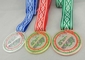 Ramatura delle medaglie del nastro di triathlon di caccia dell'uovo, stampa di colore pieno