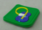 Il PVC molle assegna il 2D magnete del frigorifero del sottobicchiere del PVC, la plastica verde 3D Keychain