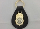 Keychains di cuoio personale ottone con doratura, catena chiave del cuoio dell'agente degli Stati Uniti