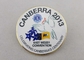 Abitudine dura d'ottone d'imitazione di Pin del risvolto dello smalto di Canberra con stampa di CMYK