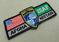 Toppe su ordinazione del ricamo di ISAF/toppe militari tessute del Velcro dell'America