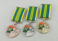Premi su ordinazione in lega di zinco della medaglia 3D, doratura antica e nastro dello speciale