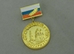 medaglie dei nastri dei premi da 32 millimetri con smalto sintetico e doratura
