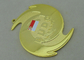 3D muoiono medaglie della colata per l'accademia di Budo/in lega di zinco con doratura