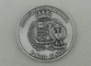 La polizia in lega di zinco Badge la placcatura d'argento antica 3D un OEM da 45 millimetri