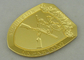 2,5&quot; distintivi nebbiosi del premio dell'oro, 3D pieno da ottone ha timbrato i distintivi dell'esercito