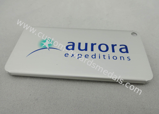 Etichetta di alluminio personale con serigrafia, stampa con matrice di acciaio dei bagagli del metallo di spedizioni dell'aurora