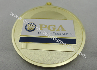 Il ferro della sezione di PGA il Texas/medaglia del sud rame/dell'ottone con smalto sintetico, in lega di zinco la pressofusione