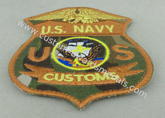 Toppe su ordinazione del ricamo di marina statunitense tessute per i militari americani