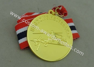 Di rame muoiono le medaglie timbrate dei premi di riunione di sport, medaglie di carnevale per la promozione