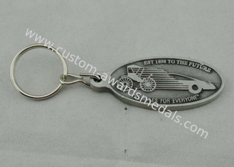 Smalto molle promozionale di Keychain di placcatura d'argento antica con il logo su ordinazione
