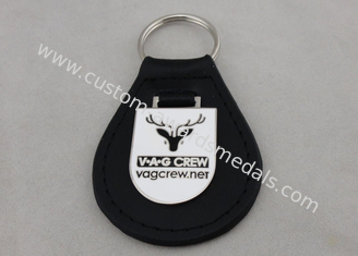 La catena chiave del cuoio della squadra di VAG/ha personalizzato Keychains di cuoio con l'emblema
