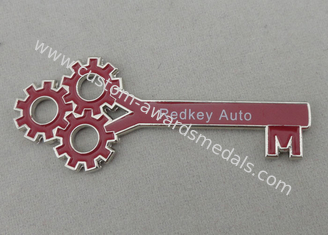 Catena chiave automatica di Redkey per il regalo promozionale con nichelatura