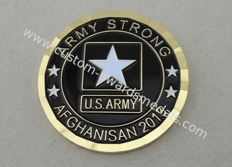 Le forti monete militari di Afghanistan dell'esercito su ordinazione vicino la pressofusione, a 1.75 pollici per l'esercito americano