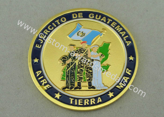 Le monete personali il Guatemala di EJERCITO DE da in lega di zinco la pressofusione e doratura