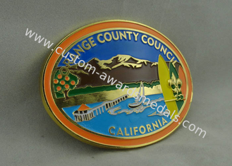 Fermagli su ordine del Consiglio della contea di Orange di California con doratura e smalto molle