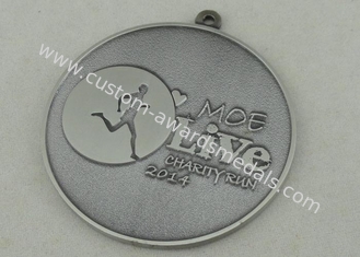 La medaglia in tensione di karatè dell'argento dell'oggetto d'antiquariato di funzionamento della carità di MOE in lega di zinco la pressofusione