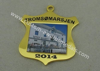 Medaglia in lega di zinco in lega di zinco di Tromsomarsjen con stampa/doratura