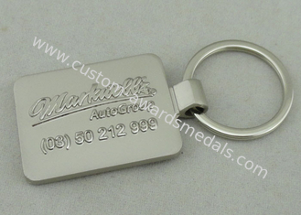 2.5mm Keychain promozionale automatico in lega di zinco la pressofusione con la placcatura d'argento nebbiosa