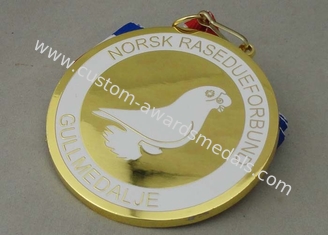 D'ottone muore la medaglia dura d'imitazione timbrata del metallo di Norsk dell'oro a 2.0 pollici
