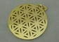 I distintivi dell'oro del ricordo della pressofusione di alluminio con il foro di Pouched di precisione