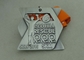 Delle medaglie di argento 3d della medaglia progettazione antica del doppio pianamente per gli sport correnti