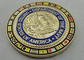 La doratura ha personalizzato la moneta della marina per i premi/ricordo/festa, moneta del bordo della corda