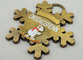 Distintivi personali del ricordo 3D o 2D/distintivo dello sci con oro antico, nichel, placcatura d'ottone