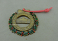 Le medaglie in lega di zinco su misura del nastro, 3D medaglie d'ottone antiche della pressofusione