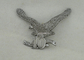 3D emblema militare in lega di zinco su misura, distintivo d'argento antico di Pin della polizia