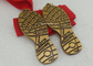 Le medaglie antiche dei premi di triathlon della pressofusione, medaglie in lega di zinco dell'oggetto d'antiquariato 5K