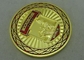 I militari in lega di zinco dell'oro di moneta del metallo 3D sfidano la moneta, moneta molle del ricordo dello smalto