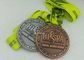 Le medaglie del premio del medaglione, muoiono medaglie antiche timbrate di sport 5K, medaglie dure dello smalto