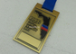 Medaglia bronzea antica dello smalto del metallo per gli sport maratona con rifinitura dell'oro