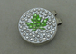 Clip amichevole eco- del cappuccio di golf con il cristallo di rocca, emblema duro di Pin della fibula del ferro