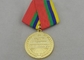 Medaglie dei premi dell'oro/medaglia della ricompensa con progettazione in lega di zinco 3D e nastro su ordinazione abbinato