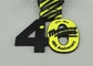 Le medaglie del nastro di stampa di Mentone su ordinazione muoiono placcatura nera 80 millimetri di smalto molle